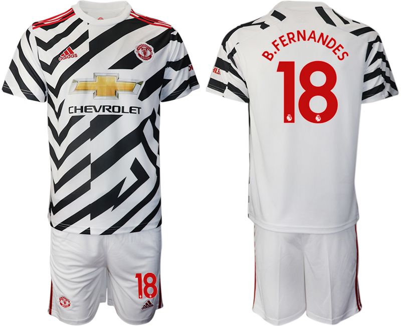 Men 2020-2021 club Manchester united away #18 white Soccer Jerseys->manchester united jersey->Soccer Club Jersey